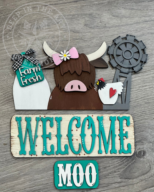 Farm Fresh Welcome Interchangeable Truck Insert