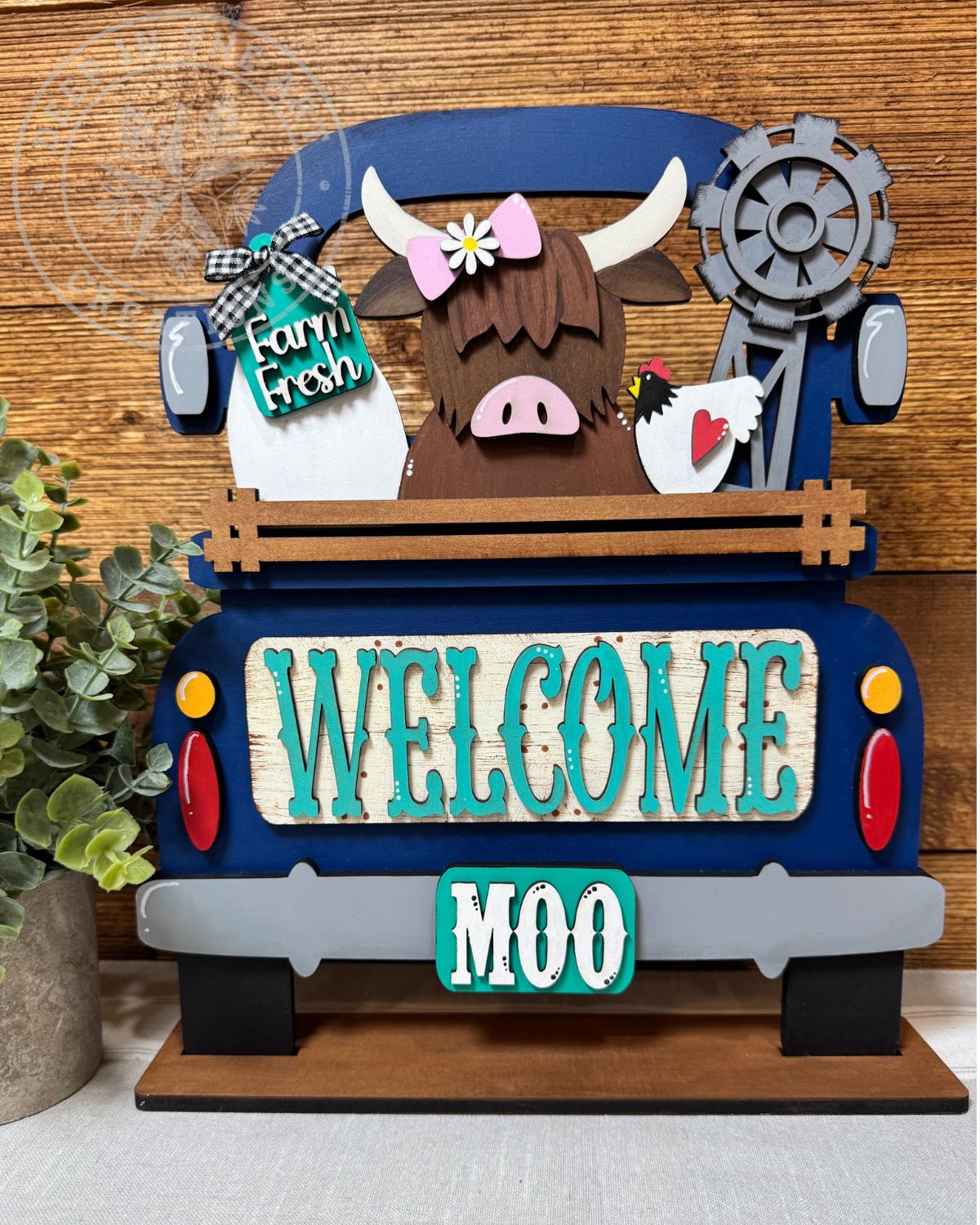 Farm Fresh Welcome Interchangeable Truck Insert
