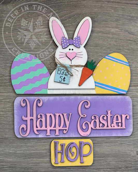 Happy Easter Bunny Interchangeable Truck Insert