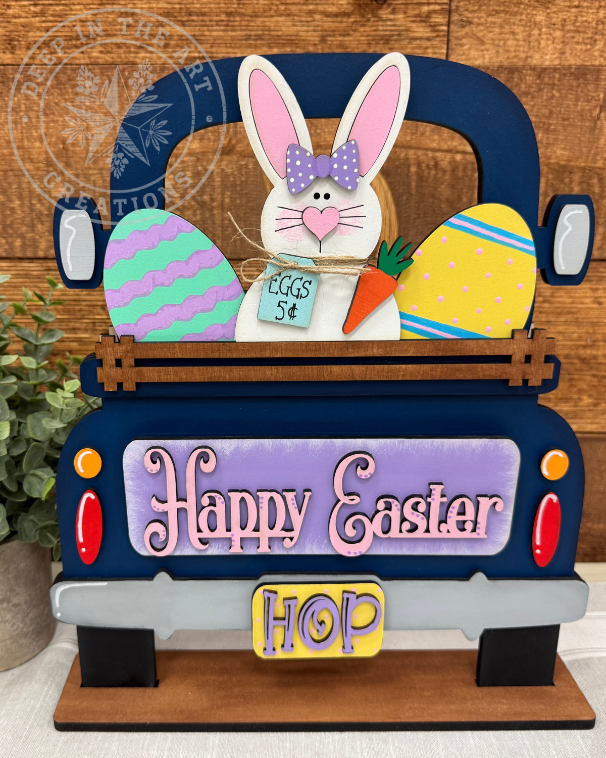 Happy Easter Bunny Interchangeable Truck Insert
