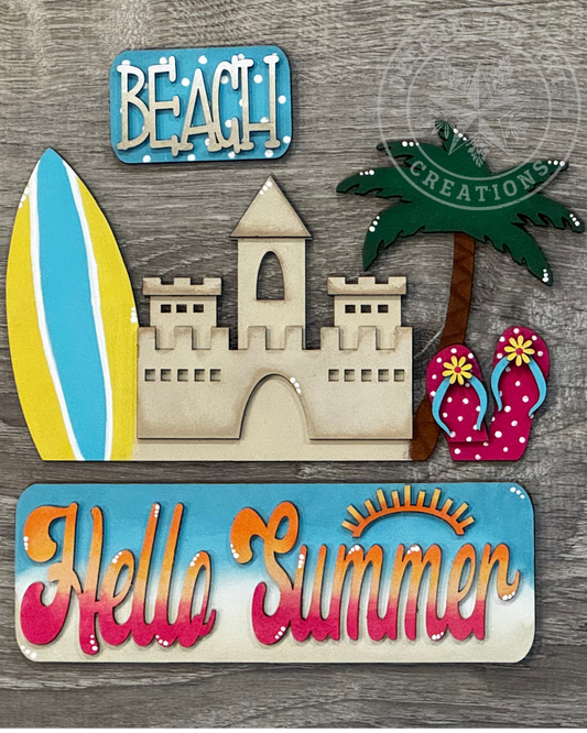 Hello Summer Interchangeable Truck Insert