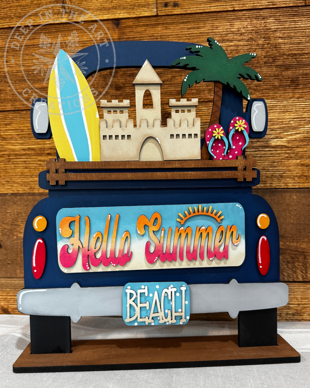 Hello Summer Interchangeable Truck Insert