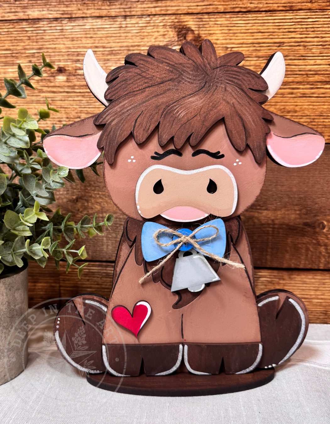 Highland Cow Shelf Sitter