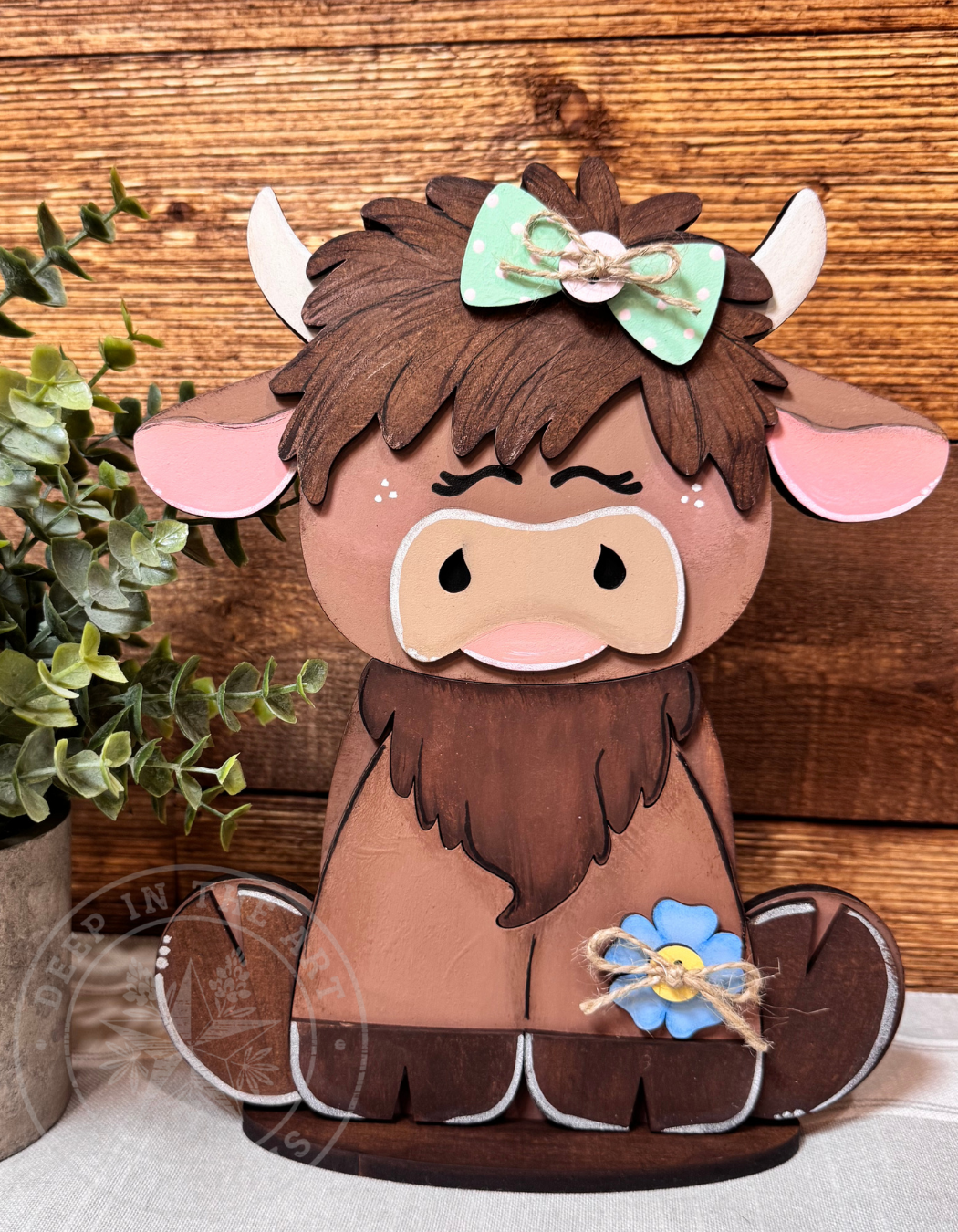 Highland Cow Shelf Sitter