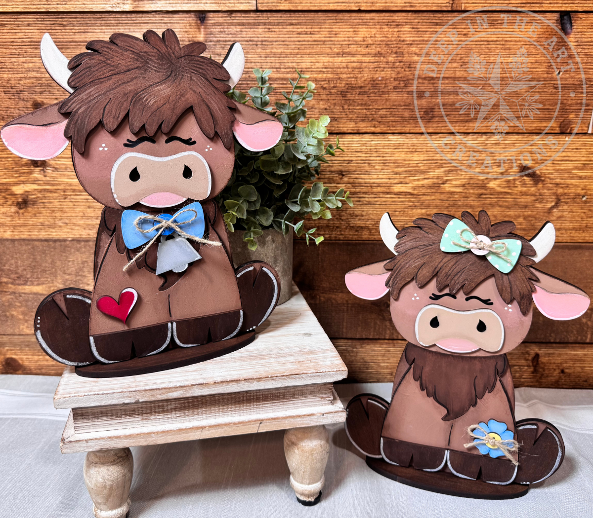 Highland Cow Shelf Sitter