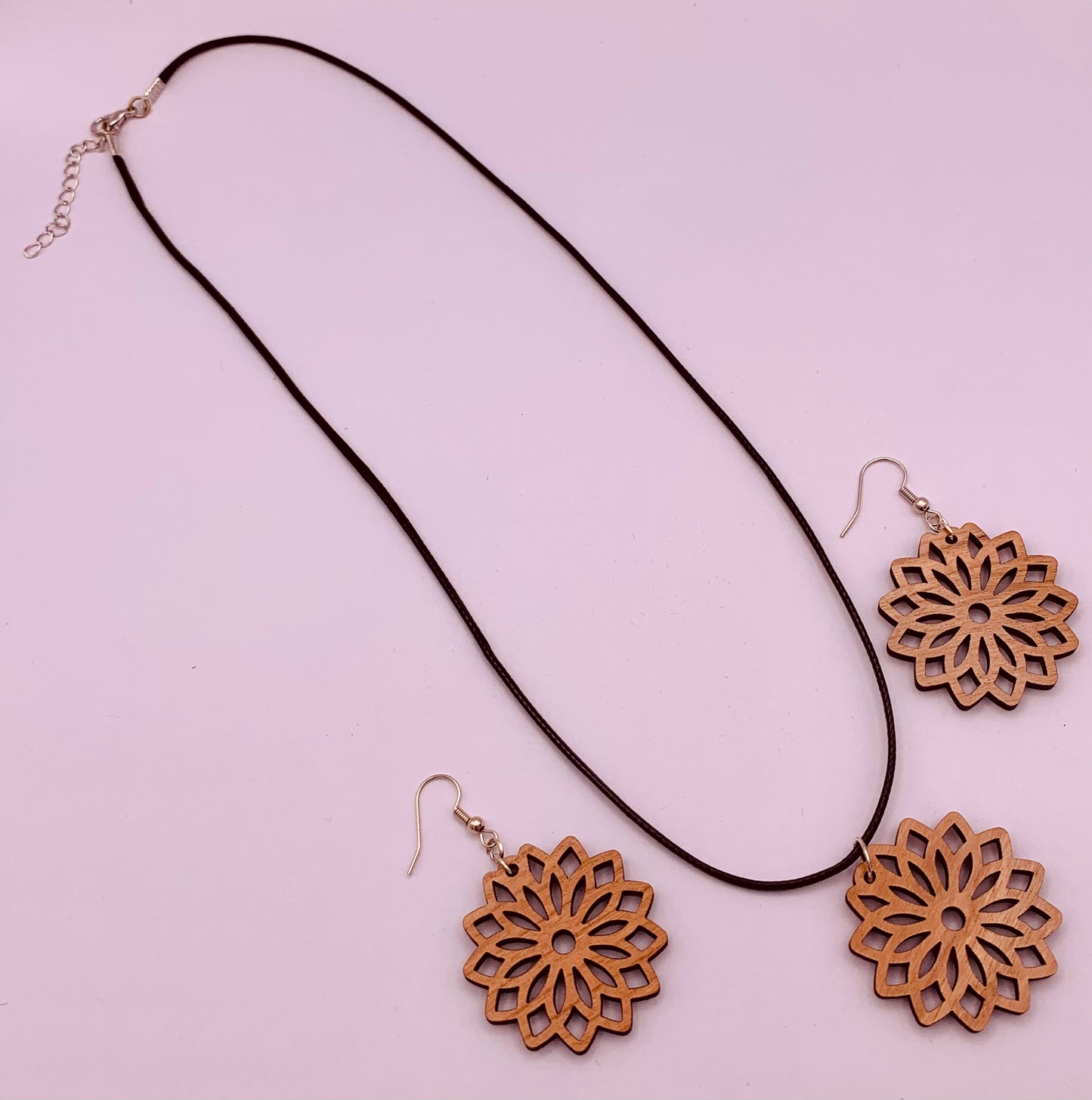 Mandala Necklace & Earrings Set - Deep In The Art Creations