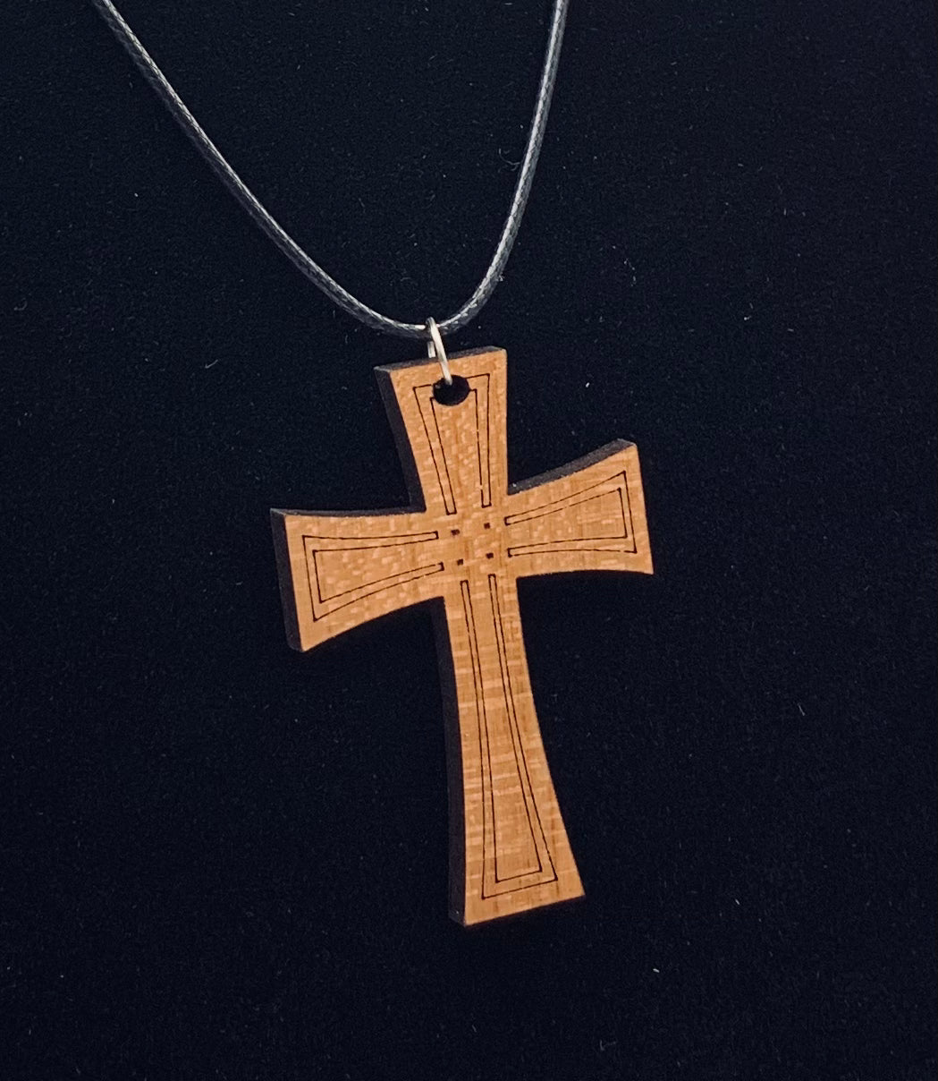 Large Cross Necklace - Deep In The Art Creations