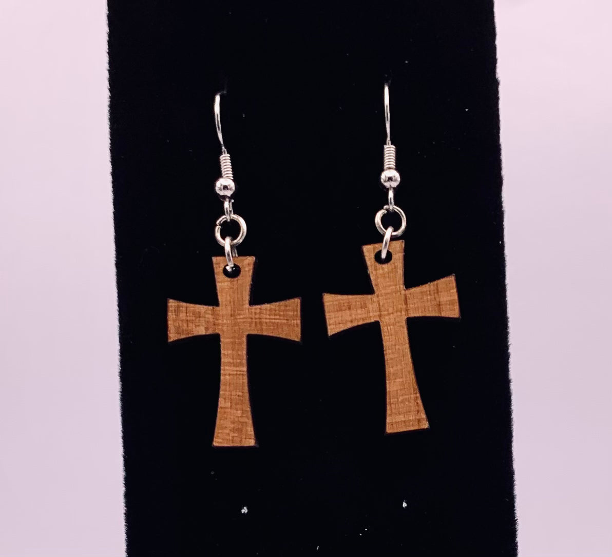 Small Cross Earrings - Deep In The Art Creations