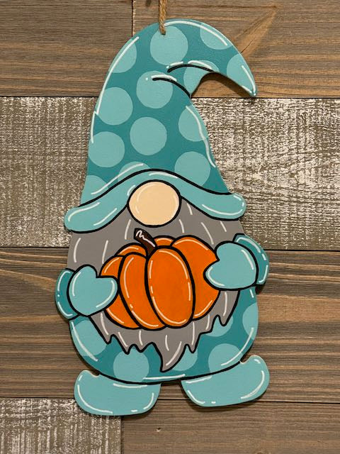 Pumpkin Gnome Door Hanger