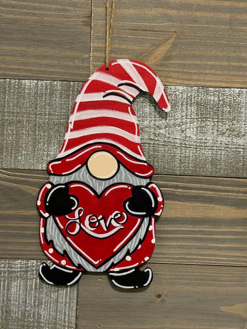 Valentine Gnome Door Hanger