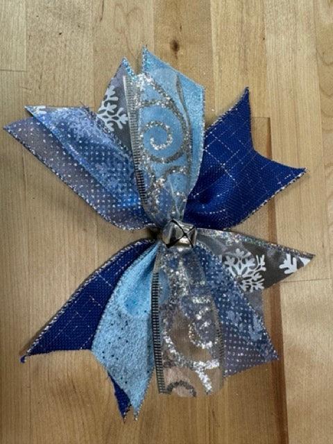 Blue Winter Bow Assembly Kit - Deep In The Art Creations