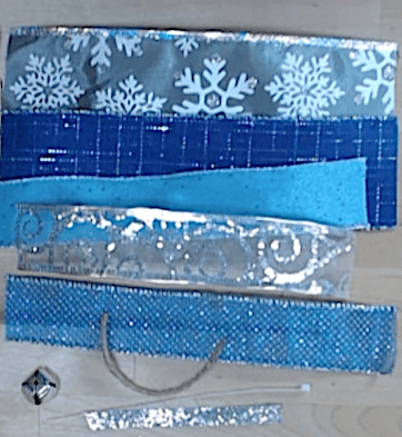 Blue Winter Bow Assembly Kit - Deep In The Art Creations